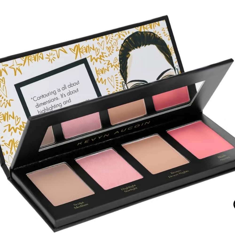 Kevyn Aucoin Pink and Brown Blush Palette for Natural Glow